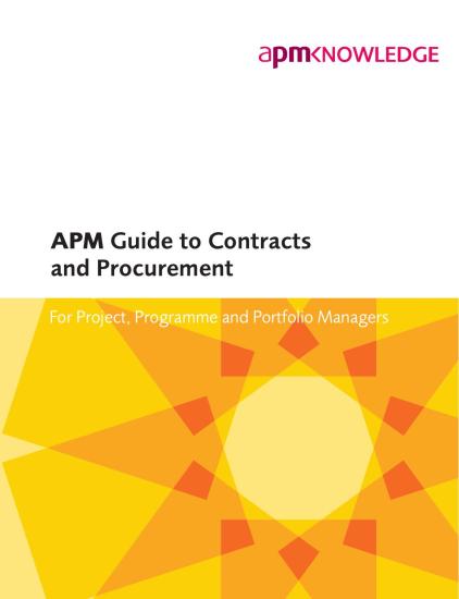 APM Guide to Contracts and Procurement: for Project, Programme and Portfolio Managers