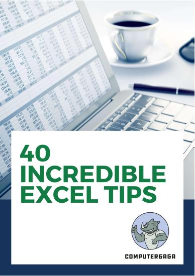 40 Incredible Excel Tricks