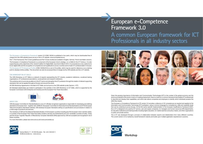 European e-Competence Framework 3.0 Brochure