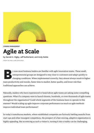 Agile at Scale