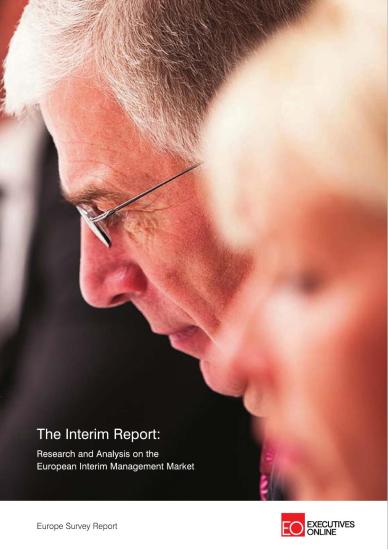 The Interim Report 2013: Research & Analysis on the European Interim Management Market
