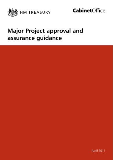 Major Project Approvals and Assurance Guidance