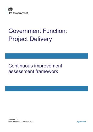 Project Delivery Continuous Improvement Assessment Framework