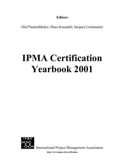 IPMA Certification Yearbook 2001