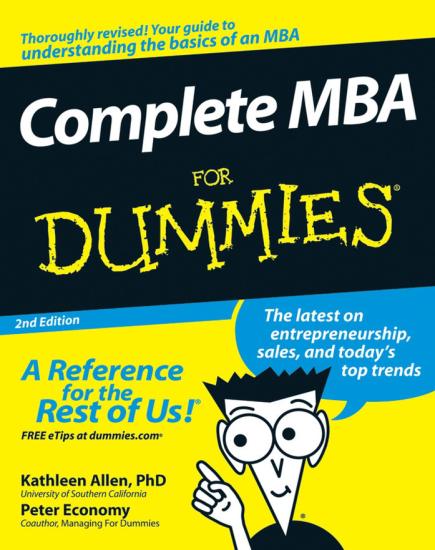 Complete MBA for Dummies