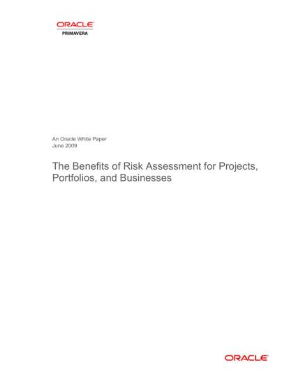 The Benefits of Risk Assessment on Projects, Portfolios, and Businesses