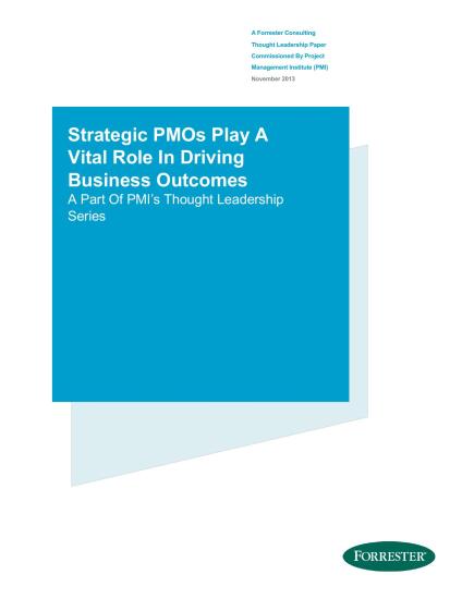 Strategic PMOs Play a Vital Role in Driving Buisiness Outcomes